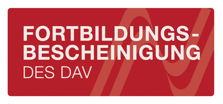 Fortbildungsbescheinigung des DAV